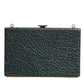 Dolce & Gabbana Black Leather Clutch Evening Crossbody Bag