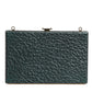 Dolce & Gabbana Black Leather Clutch Evening Crossbody Bag
