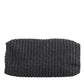 Dolce & Gabbana Black Large Knitted Crochet Shoulder Shopper DG Logo Bag