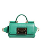 Dolce & Gabbana Emerald Green CalfskinLeather DG Logo Shoulder Bag