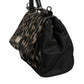 Dolce & Gabbana Brown Leopard Print Lacquard Nylon Sicily Tote Bag