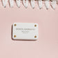 Dolce & Gabbana Light Pink Logo Plaque Soft Leather Strap Crossbody Bag