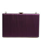 Dolce & Gabbana Purple Leather Clutch Evening Crossbody Bag
