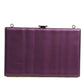 Dolce & Gabbana Purple Leather Clutch Evening Crossbody Bag