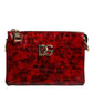 Dolce & Gabbana Red Exotic Leather DG Logo Women Crossbody Bag