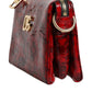 Dolce & Gabbana Red Exotic Leather DG Logo Women Crossbody Bag