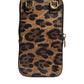 Dolce & Gabbana Brown Leopard Print Dauphine Leather Zip Around Wallet