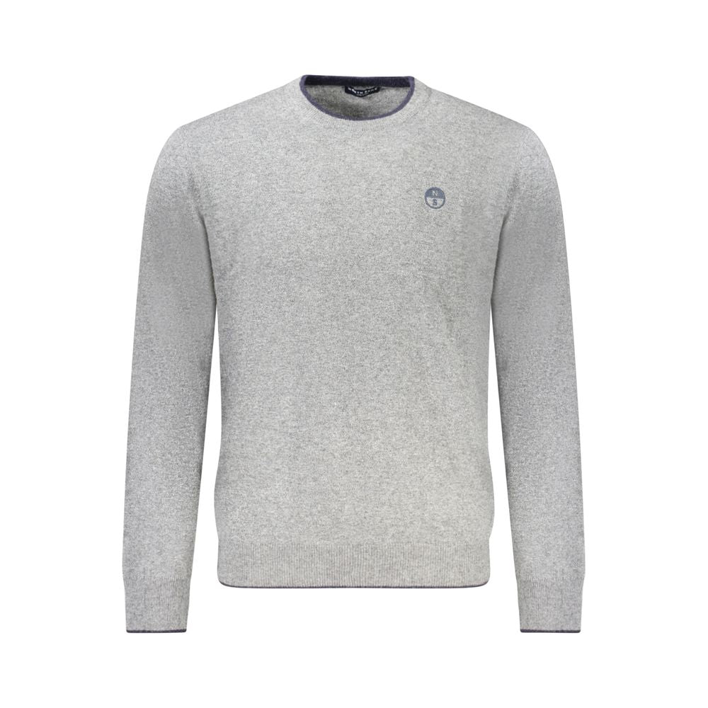 North Sails Gray Wool Men Sweater