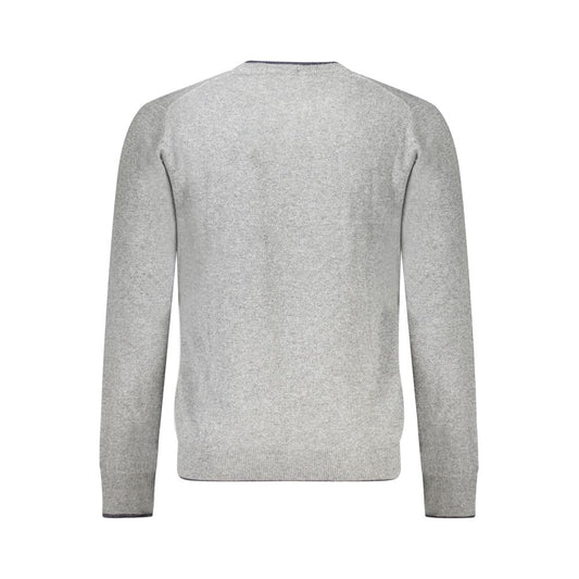 North Sails Gray Wool Men Sweater