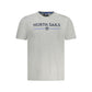 North Sails Gray Cotton Men T-Shirt