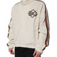 Dolce & Gabbana Beige Logo Applique Cotton Corduroy Full Zip Jacket