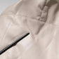 MSGM Beige Full Zip Hooded Long Sleeves Casual Coat Jacket