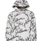 Dolce & Gabbana White Logo Cotton Hooded Sweatshirt Sweater