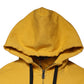 Dolce & Gabbana Yellow Logo Full Zip Hooded Sweatshirt Sweater