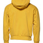 Dolce & Gabbana Yellow Logo Full Zip Hooded Sweatshirt Sweater