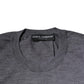 Dolce & Gabbana Gray Cashmere Crew Neck Pullover Sweater