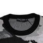 Dolce & Gabbana Multicolor Camouflage Crew Neck Men Pullover Sweater