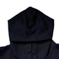 Dolce & Gabbana Blue Crown Cotton Hooded Sweatshirt Sweater
