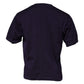 Dolce & Gabbana Purple DG Logo Cotton Crew Neck T-shirt
