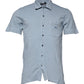 Dolce & Gabbana Blue Cotton Button Down Casual Men Polo Shirt