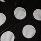 Dolce & Gabbana Black White Silk Polka Dots Sheath Midi Dress