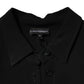 Emporio Armani Black Viscose Long Sleeves A-line Mini Dress