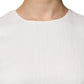 Peserico White Sleeveless Round Neck Shift Long Maxi Dress