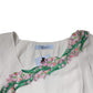Blumarine White Floral Embroidery Viscose Chiffon Shift Dress