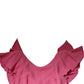 Dondup Pink Viscose Short Sleeves Backless Sheath Mini Dress