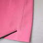 Dondup Pink Viscose Short Sleeves Backless Sheath Mini Dress