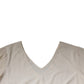 Peserico Off White Short Sleeves V-neck Shift Midi Dress