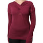 Roberto Cavalli Maroon Jumper Keyhole Knit Pullover Sweater