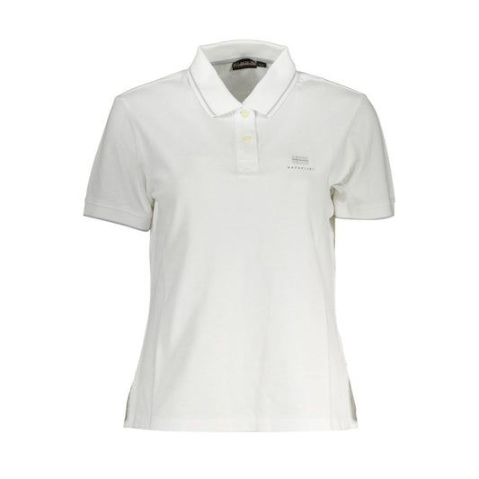 Napapijri White Cotton Women Polo Shirt