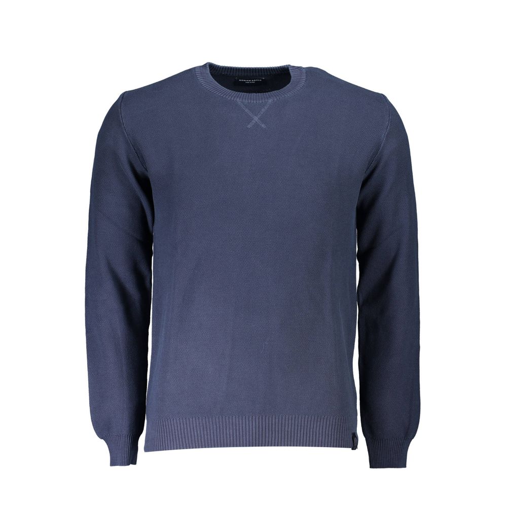 North Sails Blue Cotton Men Sweater