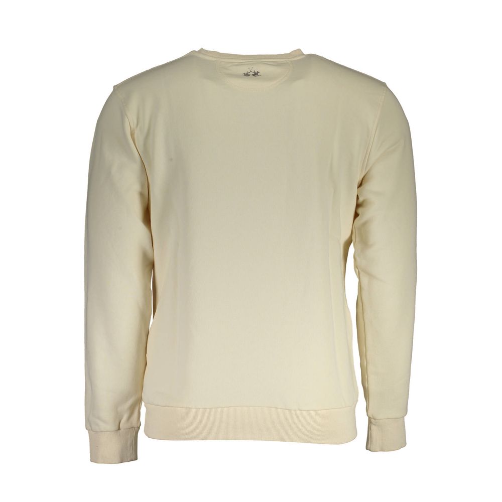 La Martina White Cotton Men Sweater