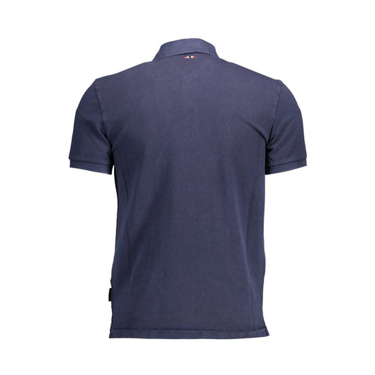 Napapijri Blue Cotton Men Polo