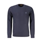 Hugo Boss Blue Cotton Men Sweater