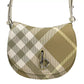 Burberry Mini Check Rocking Horse Crossbody Bag Purse