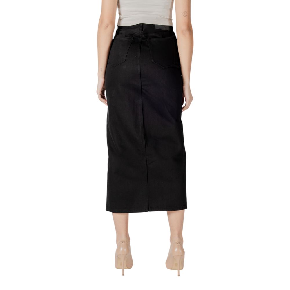 Calvin Klein Jeans Black Cotton Skirt