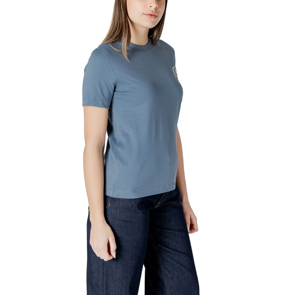 Calvin Klein Jeans Blue Cotton Rigenerato Tops & T-Shirt