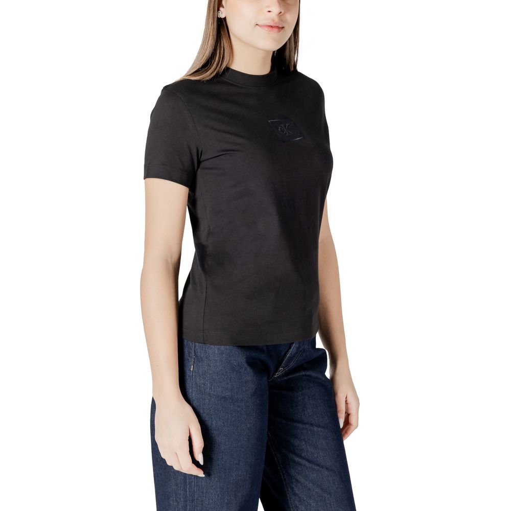 Calvin Klein Jeans Black Cotton Tops & T-Shirt