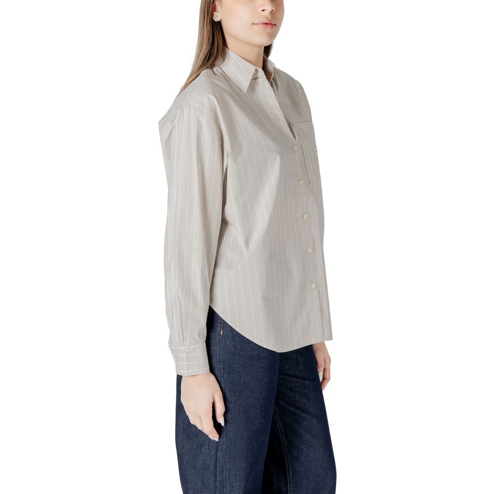 Calvin Klein Jeans Beige Cotton Shirt