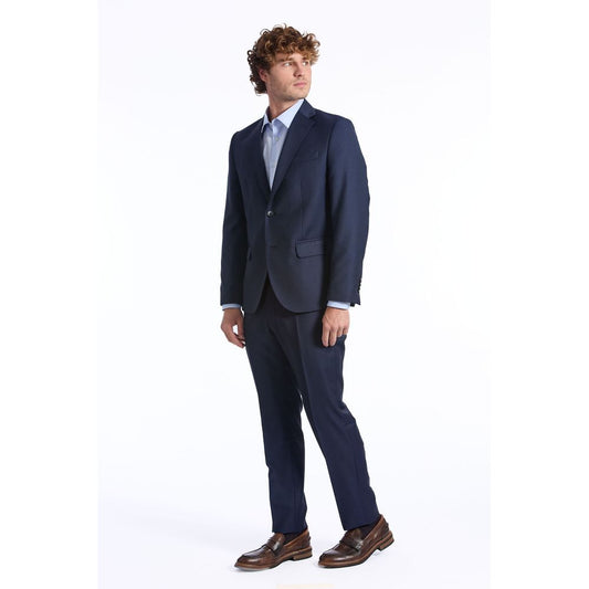 Baldinini Trend Blue Wool Men Suit