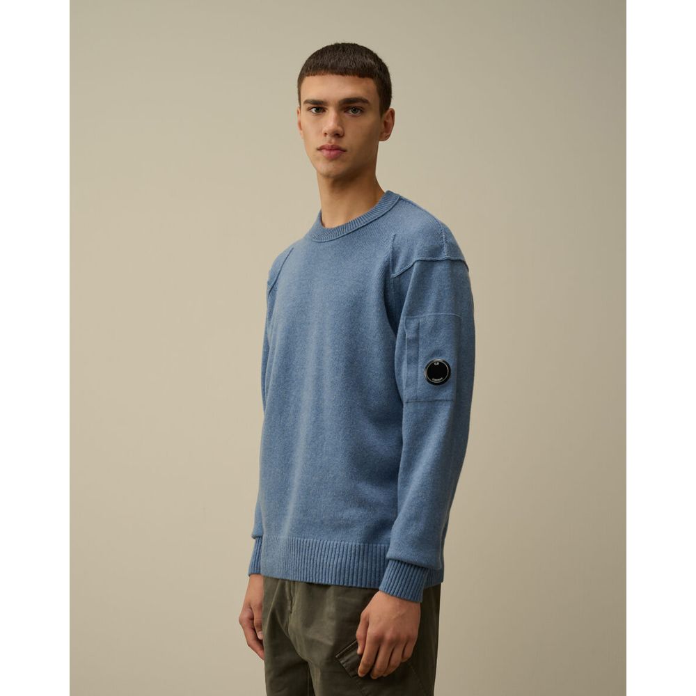 C.P. Company Light Blue Wool Sweater