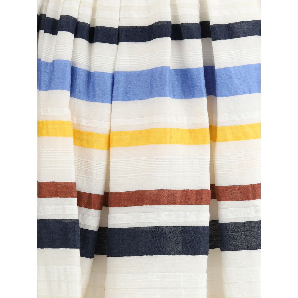 Sara Roka Striped long Skirt