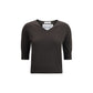 Extreme Cashmere Short-sleeved Sweater