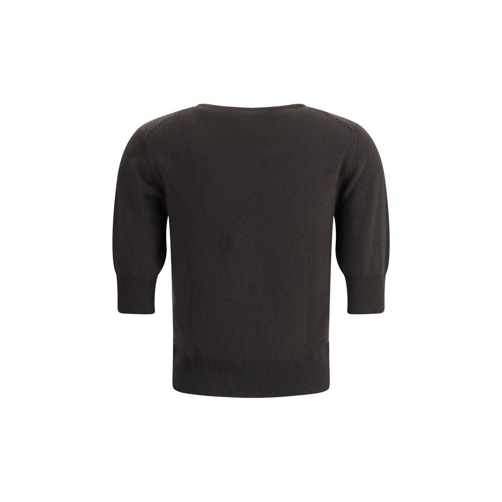 Extreme Cashmere Short-sleeved Sweater