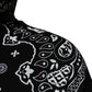 Dolce & Gabbana Black Bandana Hooded Men Sweatshirt Sweater