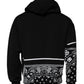 Dolce & Gabbana Black Bandana Hooded Men Sweatshirt Sweater