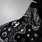 Dolce & Gabbana Black Bandana Hooded Men Sweatshirt Sweater